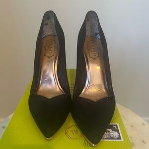 Ted Baker London Black Suede Bubeli Pumps
